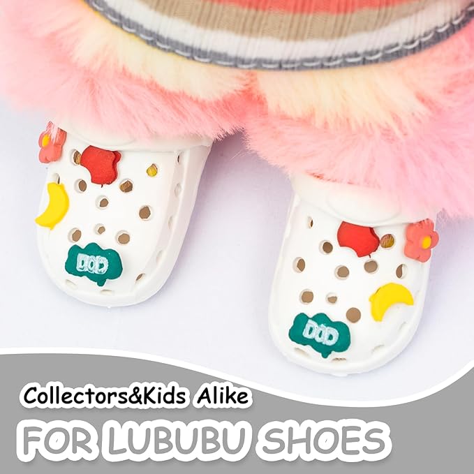 Doll Shoes, Premium Fashion Shoes for 17 Cm Doll Accessories, Doll Dress Up Decoration Accessories Wings (White