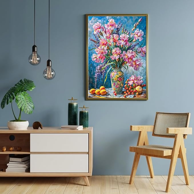 Puzzles for Adults 500 Pieces, Jigsaw Puzzle for Adults, Fun Challenging Family Puzzle -Iris Flowers Puzzles Game, Interlock Perfectly No Dust, Gifts for Easter Parents Mother’s Day