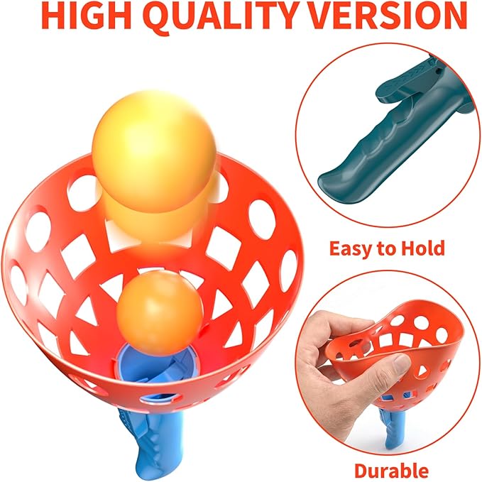 Pop Pass Catch Ball Game - Outdoor & Indoor Sport Toy for Kids Ages 3-5-7 4-8-12 Toss & Catch Game Set Pool Beach Lawn for Boys Girls Family Friends Yard Party Fun