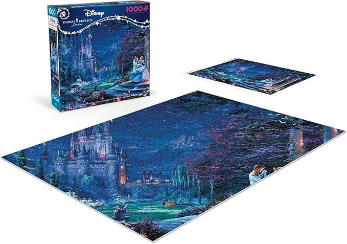 Ceaco - Thomas Kinkade - Disney - Cinderella - Dancing in The Starlight - 1000 Piece Jigsaw Puzzle
