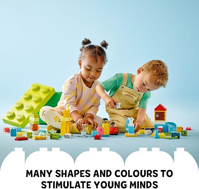 LEGO DUPLO Classic Deluxe Brick Box Building Blocks - Learning & Educational Toys for Toddlers, Preschool, Ages 1.5+ Years - Gift for Birthdays - Develop Fine Motor Skills - 10914