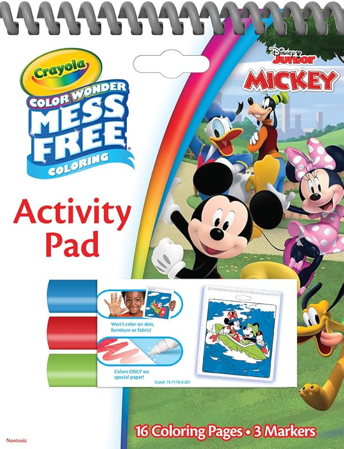 Crayola Disney Color Wonder Bundle (3 Pack), Essential Easter Basket Stuffer, Toddler Mess Free Activity Pads & Markers, Disney Coloring Toys, Easter Gift, 3+