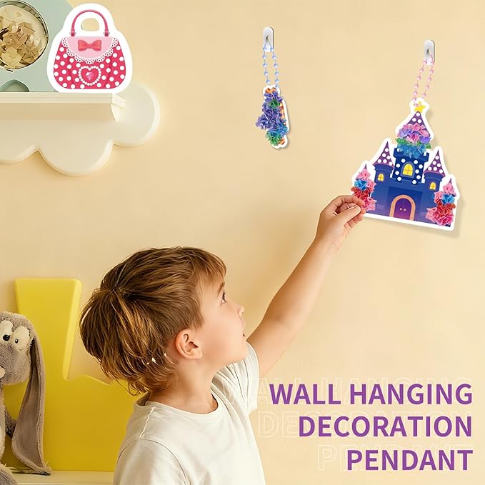 RAJRNED Poke-in Fun, Arts and Craft Kits, DIY Craft Kits, Creative Activity, Gifts for Girls & Boys Ages 4-12 (3D Princesses)