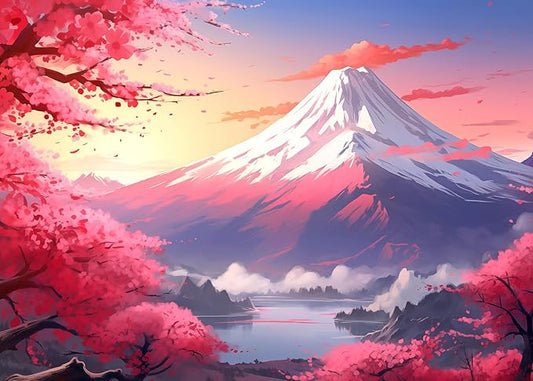 1000 Piece Puzzle for Adults, Mount Fuji Jigsaw Puzzles 1000 Pieces with Letters on Back, Impossible Difficult Hard Puzzles for Adults Seniors Teens Challenging Gift, Finished Size 27.6 x 19.7 inches