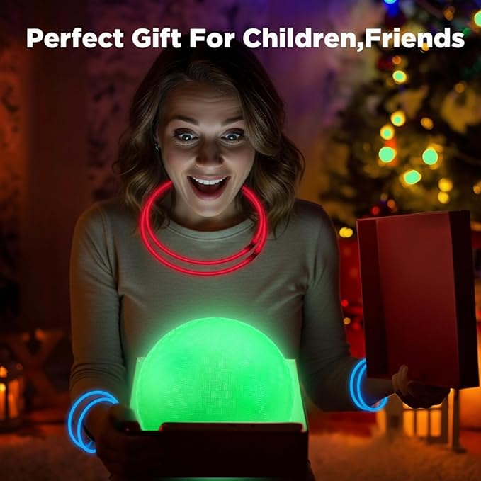 Hiboom Glow in The Dark Kickballs Dodgeballs Light up Playground Bouncy Balls with Pump for Adults Playground Backyard Outdoor Glow in The Dark Activities