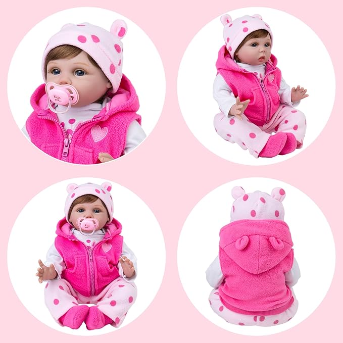 Aori Reborn Baby Dolls Clothes - Outfit Clothing Accessories for 20-24 inch Lifelike Newborn Baby Dolls