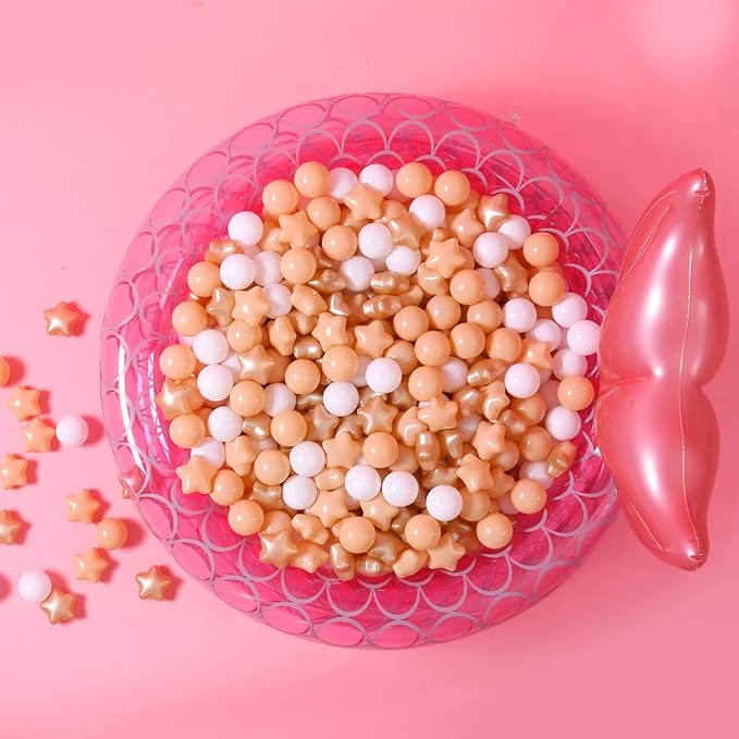 GOGOSO Ball Pit Balls for Toddlers Kids Plastic Balls for Ball-Pit Playpen Pool Baby Play Pastel BPA-Free Non Toxic Play Pastel Crush Proof Bal 50 100 200 500 1000 Count