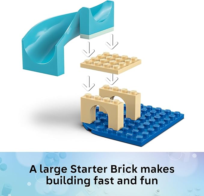 LEGO Gabby’s Dollhouse Mermaid Gabby’s Aquarium Adventure Building Blocks - Pretend Play & Learning Toy for Girls & Boys, Ages 4+ - Includes Mercat Mini Dolls - Gift Idea for Birthdays - 11204