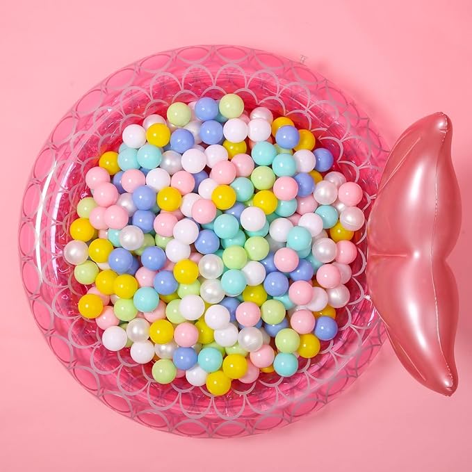 GOGOSO Ball Pit Balls for Toddlers Kids Plastic Balls for Ball-Pit Playpen Pool Baby Play Pastel BPA-Free Non Toxic Play Pastel Crush Proof Bal 50 100 200 500 1000 Count
