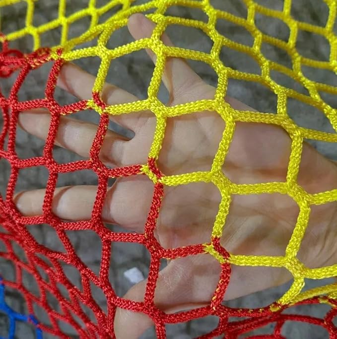 Climbing Net Balcony Netting for Pets, Stairway for Balcony,Baseball Softball Net Sports Netting for Railings,Playground,Kids Safety net Rope,Driveway Nets 3.3X16.6FT