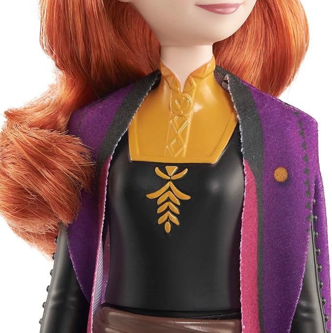 Mattel Disney Princess Dolls, Anna Posable Fashion Doll with Signature Clothing and Accessories, Disney's Frozen 2 Movie Toys