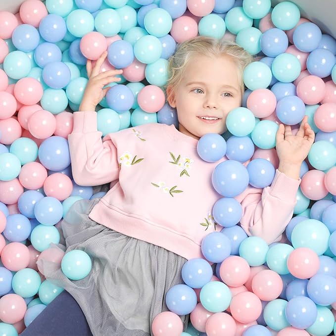 TRENDBOX Ball Pit Balls Plastic Balls for Ball Pit Pool Playpen Babies Kids Children Birthday Parties