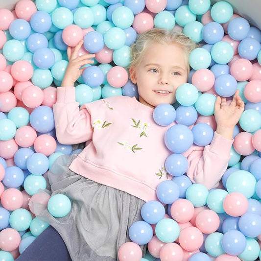 TRENDBOX Ball Pit Balls Plastic Balls for Ball Pit Pool Playpen Babies Kids Children Birthday Parties