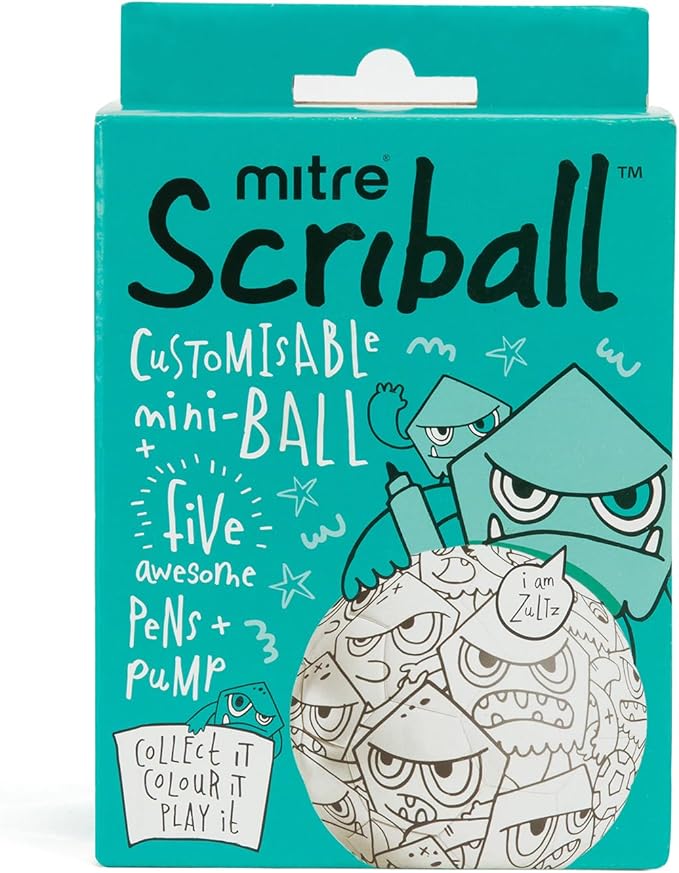 Mitre Scriball Ooodles, Customizable Mini Football, Ideal Gift for All Occasions One Size