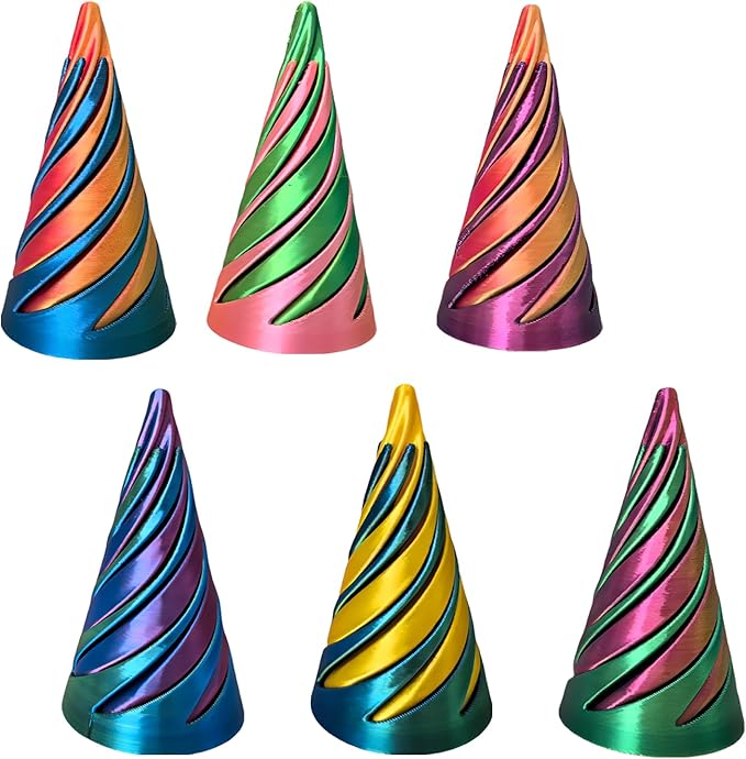 Valentines Day Gift for Kids 6 Packs Impossible Cone,Impossible Cones passthrough Impossible Pyramid for Relaxing,Spiral Fidget Toy passthrough Impossible Cone,Birthday for Adults & Kids