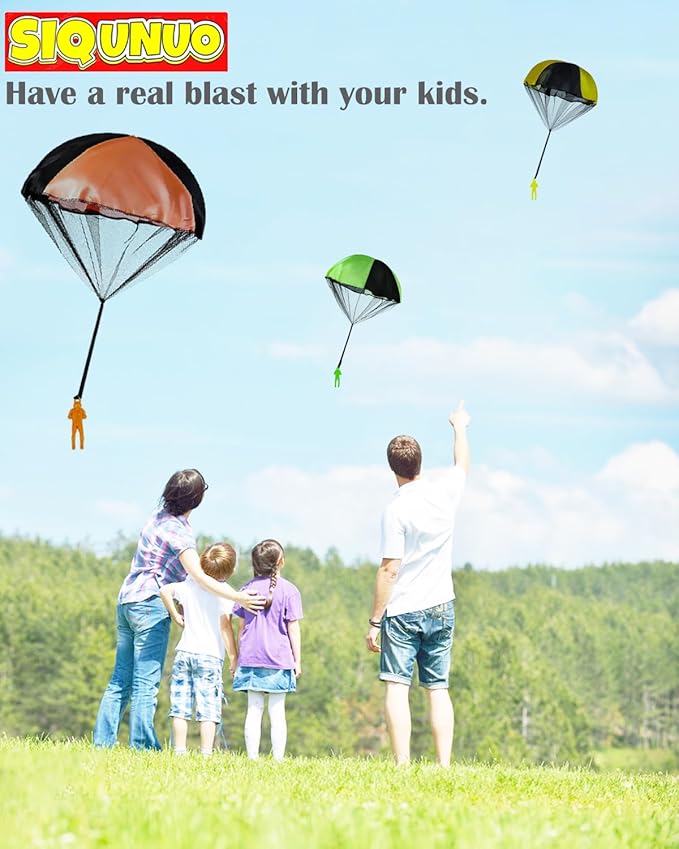 Parachute Toys for Kids, 6 Pack Tangle Free Outdoor Toys, Parachute Men for Kid, Small Toys for Kids Easterday, Halloween, Christmas, Birthday Gift, Unique Easter Basket Stuffers Idea 2026