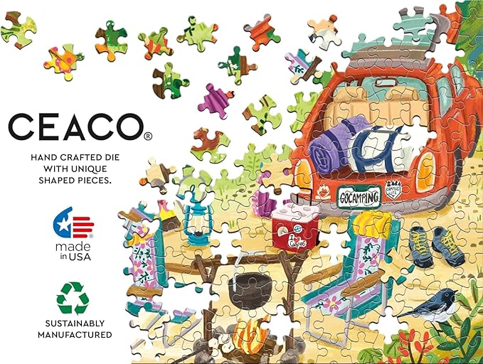 Ceaco - Olivia Gibbs - Go Camping! - 500 Piece Jigsaw Puzzle