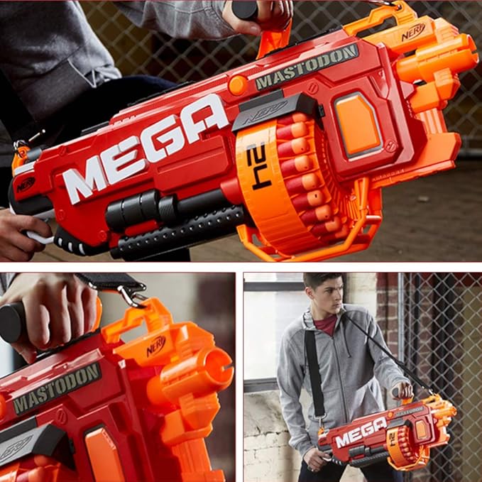 Mega Dart Refill Pack 9.5CM Compatible with Nerf Mega Guns, Mega Pack Refill Bullets for N-Strike Mega Series Guns
