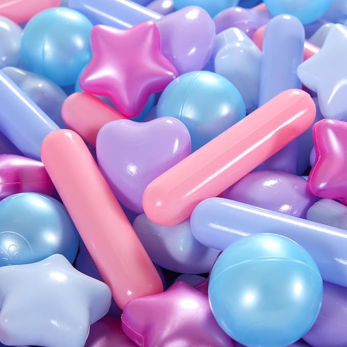STARBOLO Ball Pit Balls for Kids -Pack of 150 200 500 Colorful Ball Pit Balls Crush Proof Plastic Toy Balls for Toddlers Ball Pit, Ball Pit Play Tent, Baby Pool Water Toys