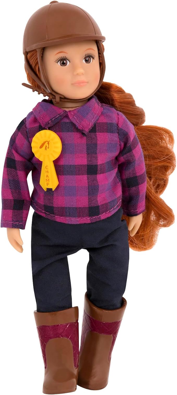 Lori – Horseback Riding Mini Doll – 6-Inch Equestrian Doll – Horse Riding Outfit & Accessories – Clothes, Helmet, Boots & Ribbon – 3+ Years– Samanda