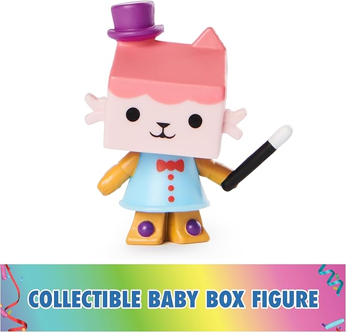 DreamWorks GABBY'S Dollhouse, Baby Box Talent Show Balcony Playset, 8-Pcs with Toy Figures, Doll House Accessories & Sensory Play, Kids Toys for Girls & Boys 3+