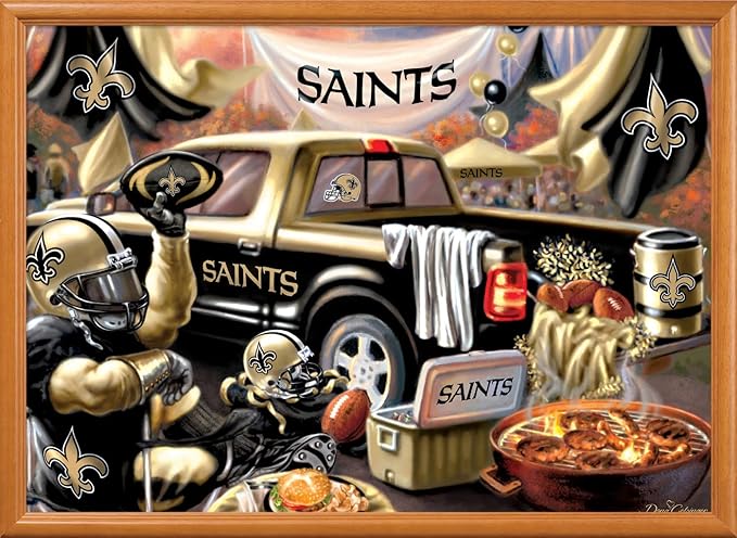 Masterpieces 1000 Piece Jigsaw Puzzle for Adults - NFL New Orleans Saints Gameday - 19.25"x26.75"