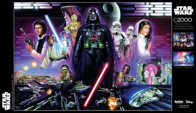 Buffalo Games - Star Wars - Don’t Underestimate the Force - 2000 Piece Jigsaw Puzzle for Adults -Challenging Puzzle Perfect for Game Nights - Finished Size is 38.50 x 26.50