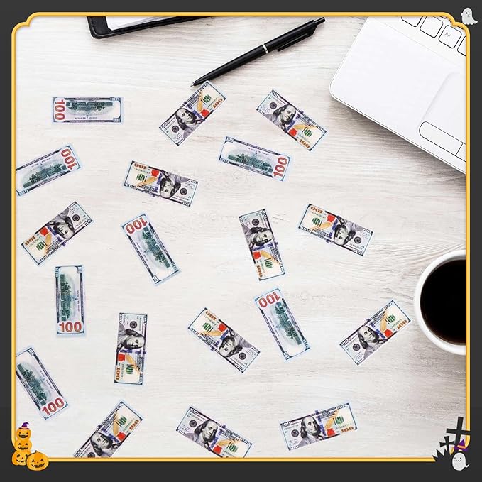 600PCS 1:6 Scale Miniature Money Tiny Money Bills for Dollhouse Scene Model Tiny Doll House Accessories,DIY Craft Supply,Miniature Doll Accessories, Action Figure Props, Tiny Collectibles