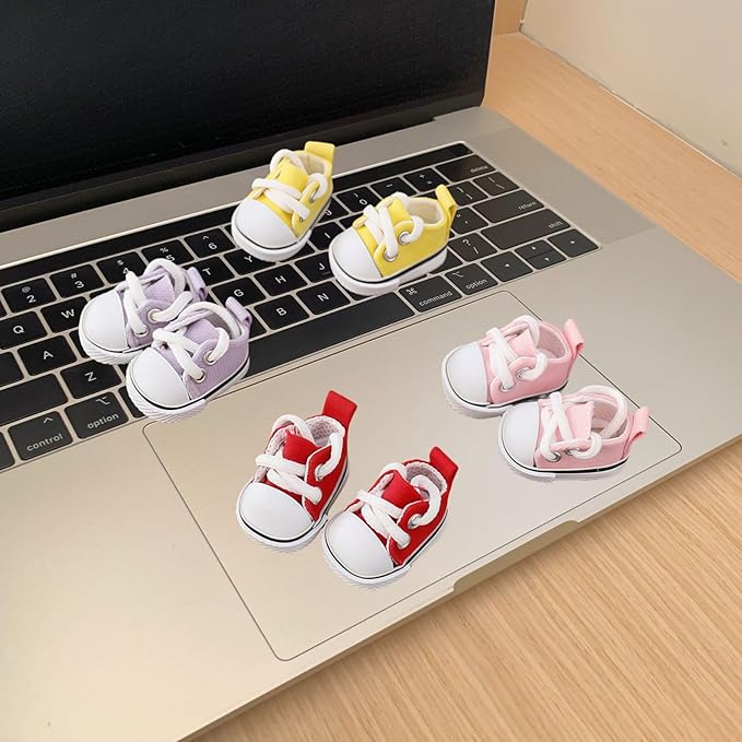 Doll Shoes for Lu bubu 17cm Dolls(No Doll) , Mini Shoes Accessories, Cute PU Leather Princess Shoes Suitable for 17cm Doll, Dress Up Doll Shoes Replacement Brown