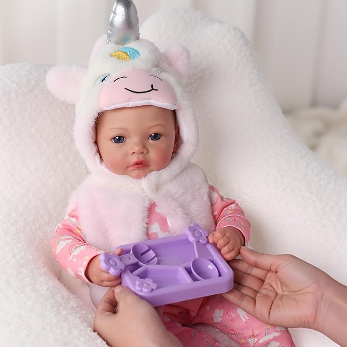 BABESIDE Baby Dolls, 17inch Large Realistic Cute Soft Body Baby Doll Real Life Baby Dolls with Accessories for 3+ Year Old Girls Gifts, Pretend Play, Collection