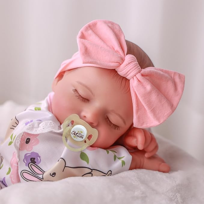 BABESIDE Lifelike Reborn Baby Dolls Girl - 20 Inch Realistic Newborn Baby Doll with Poseable Body, Real Life Baby Dolls with Accessories for 3+ Year Old Girls Gifts, Pretend Play, Collection