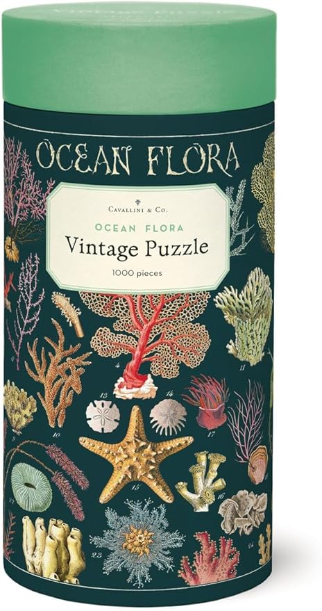 Cavallini 1000 Piece Puzzle, Ocean Flora (PZL/OCNFLR)