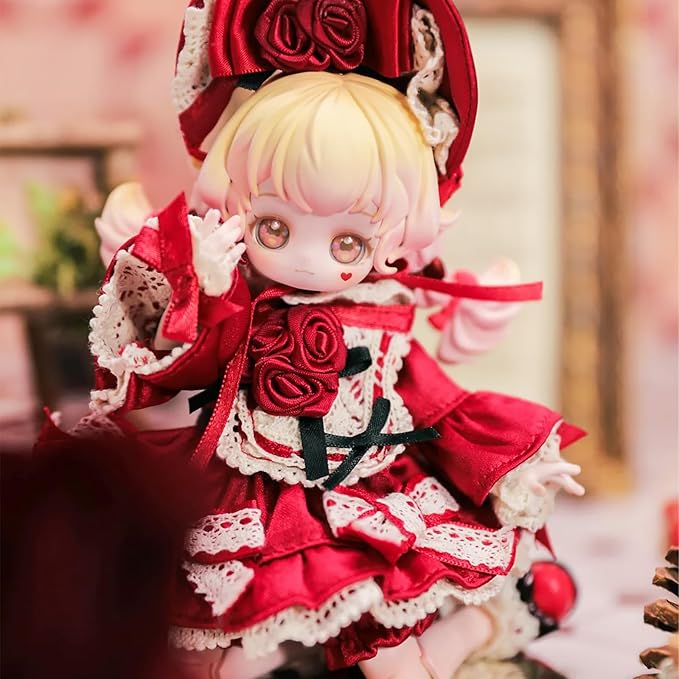 CALEMBOU BJD Blind Box, Vintage Treasures Series 15cm Ball Jointed Doll, Cute Dress Up Doll with Joints, Collection Action Figure Toys, Gift for Girls Boys (Pack of 2)