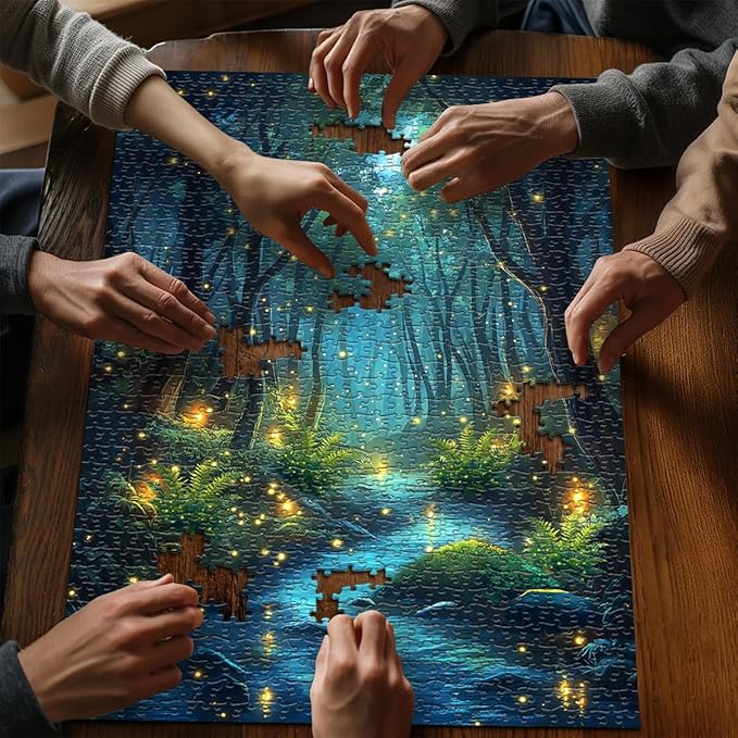 Impossible Puzzles for Adult 1000 Pieces, Magic Forest Fantasy Puzzle,Nature Difficult Challenging Jigsaw Puzzles