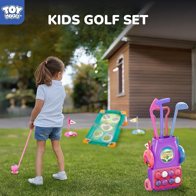 TOY Life Kids Golf Clubs 3-5, Kids Golf Set, Toddler Golf Clubs,Toddler Golf Sets 3-4 Years