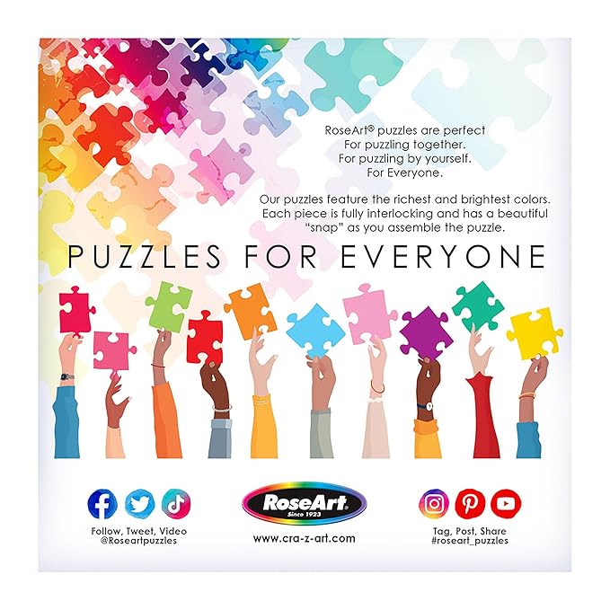 RoseArt - Hobby Haven - Community Garden - 1000 Piece Jigsaw Puzzle, Vibrant Garden Puzzle for Adults