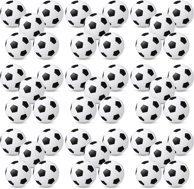 Civaner 40 Pcs Mini Soccer Basketball for Kids 4 Inch Inflatable Rubber Small Basketballs Gifts Toddlers Bouncy Toys Balls for Sports Beach Pool Theme Party Favor(Soccer Style)