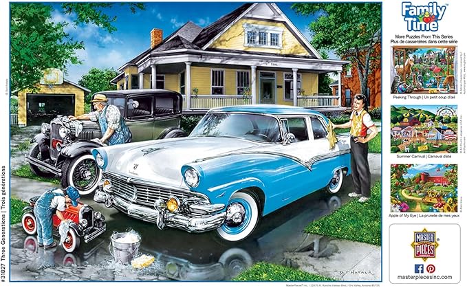 MasterPieces 400 Piece Jigsaw Puzzle for Adults, Family, Or Youth - Three Generations - 18"x24"