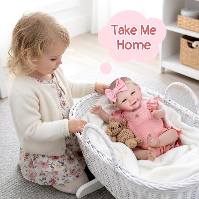Aori Lifelike Reborn Baby Dolls - Realistic Newborn Baby Girl with Ultra-Realistic Handcrafted Details, Real Life Reborn Baby with Outfit for Kids 3+, Parents, Elderly and Collectors