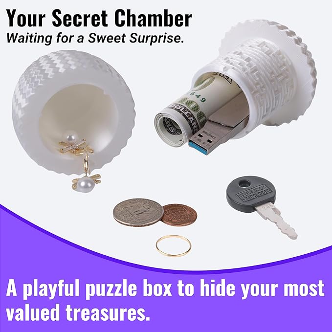Maze Egg Money Puzzle Gift Box: Available in 4 Unique Internal Designs - Secret Cash Holder & Surprise Gift Container for Easter, Birthday, Wedding - Fun Brain Teaser Toy for Kids & Adults