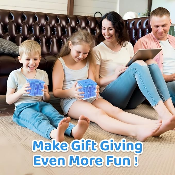 2 Packs Money Maze Puzzle Boxes, Money Gift Boxes for Cash Pop Up, Money Puzzle Box for Cash Gift Kids Adults