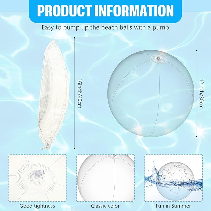 4 Pcs 12 Inch Solid Red Beach Balls Inflatable Beach Balls Bulk Large Blow up Pool Game Toys for Summer Beach