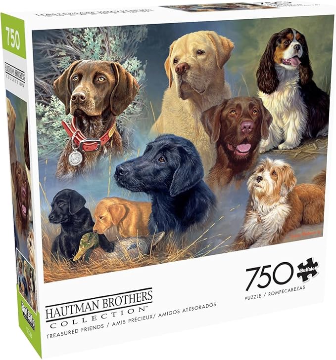 Buffalo Games - James Hautman - Treasured Friends - 750 Piece Jigsaw Puzzle for Adults -Challenging Puzzle Perfect for Game Nights - Finished Size is 24.00 x 18.00