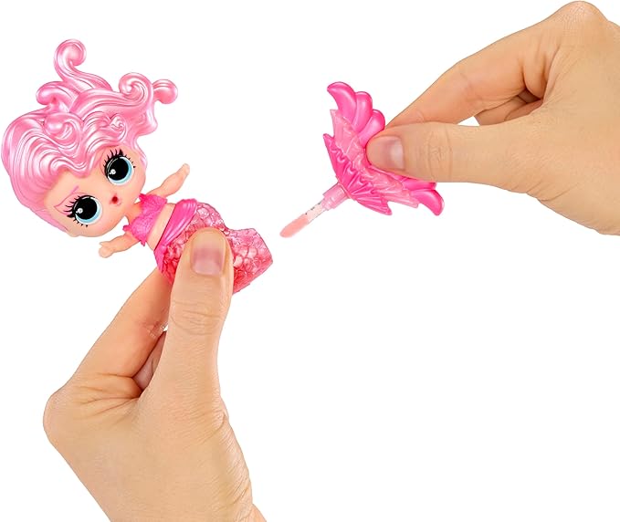 LOL Surprise Mermaids Makeover Magic Tots with DIY Wearable Lip Gloss Makeup for You and Your Doll, Fun Water Play, Gift for Kids Ages 4+ (Pack of 2)