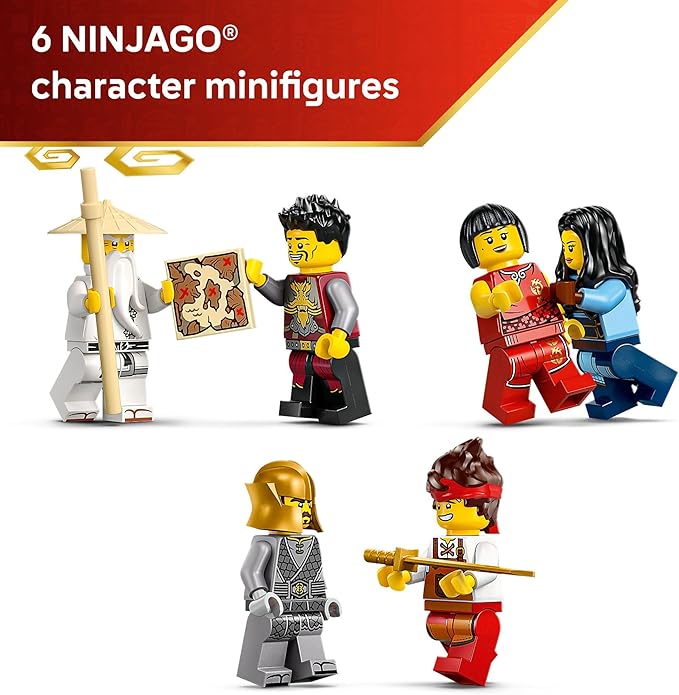 LEGO NINJAGO Four Weapons Blacksmith 15th Anniversary Building Toy for Kids, Ages 14+ - Ninja Playset W/Collectible Elemental Master of Earth + 4 Minifigures - Gift Idea for Teen Boys & Girls - 71858