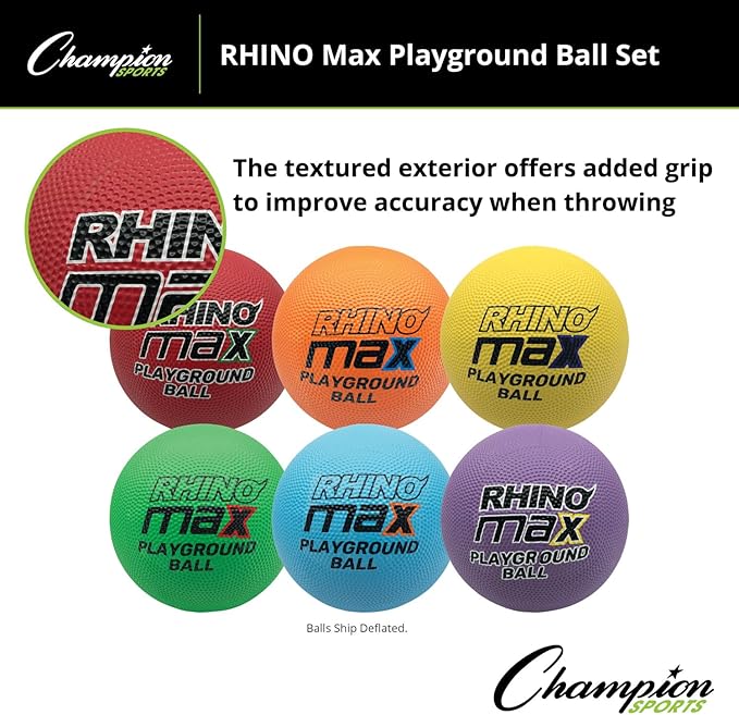 Champion Sports Rhino Max Playground Ball Sets - Available in Mulitple Activity Styles