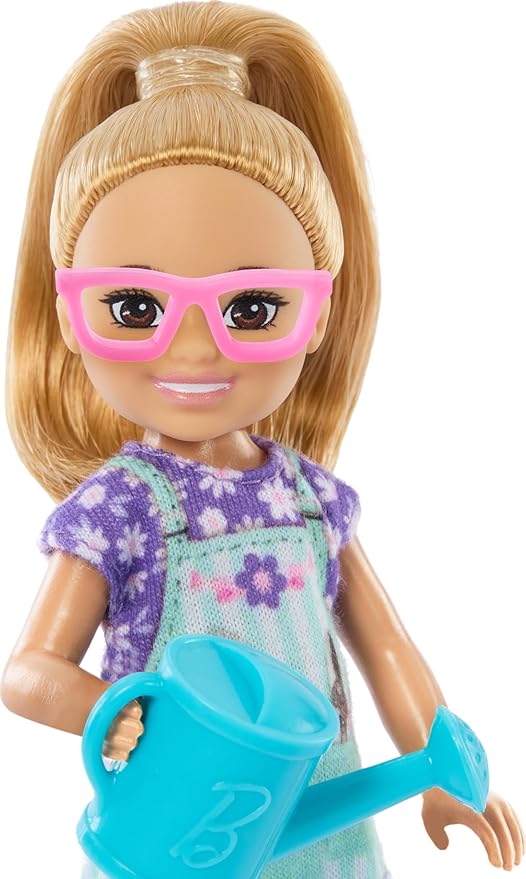 Barbie Doll & Accessories Toy Set, Chelsea Can Be Florist with 5 Flower Shop-Themed Pieces Including Bouquet & Register