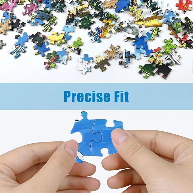 Jigsaw Puzzles 1000 Pieces for Adults - Beach Puzzle 1000 Pieces, Summer Puzzles for Adults Vacation Beach House Puzzle, Jigsaw Puzzles with Exquisite Box 28x20IN