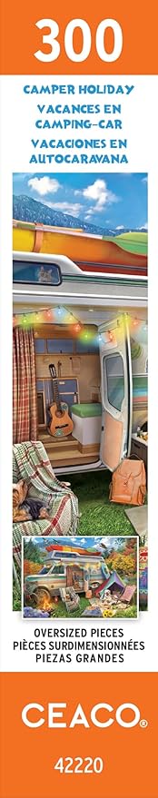 Ceaco - Large Piece Jigsaw Puzzle - Eduard - Camper Holiday - Relaxing and Fun Activity for Adults