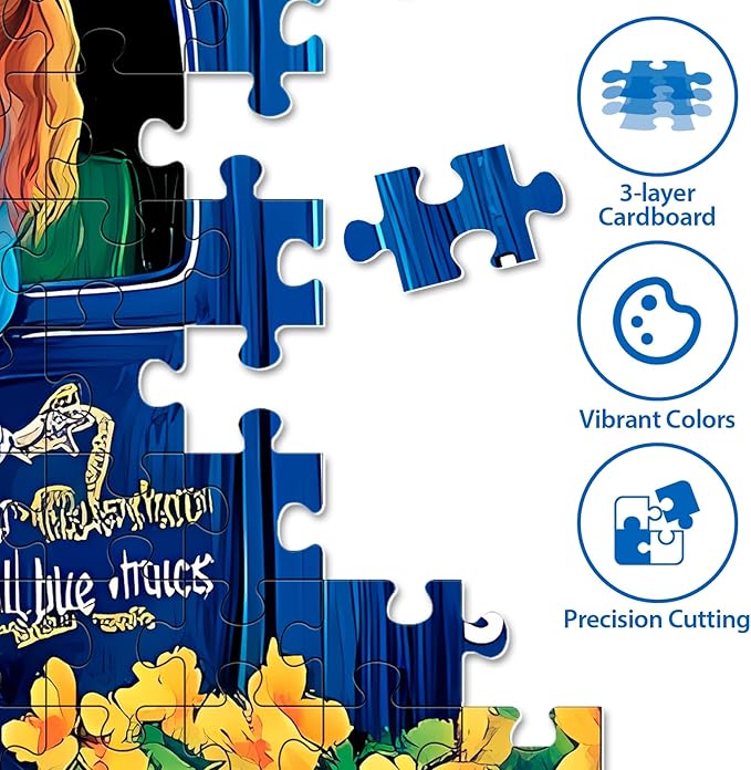 Jigsaw Puzzles 500 Pieces for Adults, 500 Pieces Puzzles for Adults Seniors, Challenging Puzzle Perfect for Game Night, Pieces Fit Together Perfectly Colorful Puzzle Gift for Friends 20.5 x 15 in